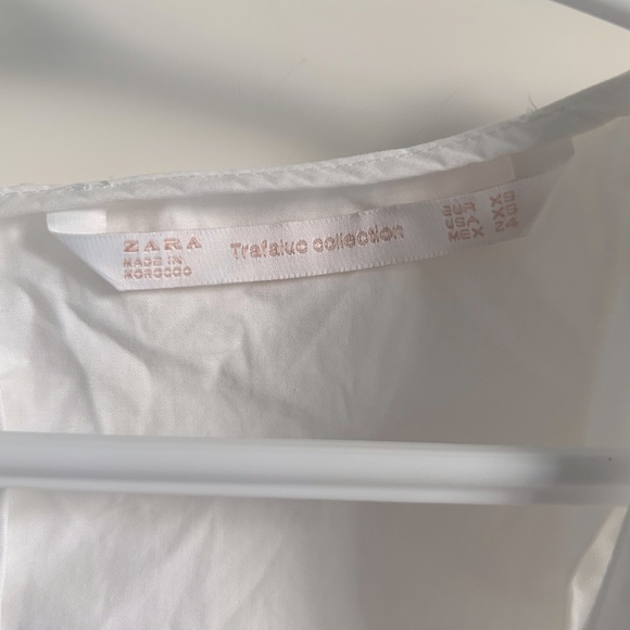 Zara White Poplin Top - Picture 2 of 5